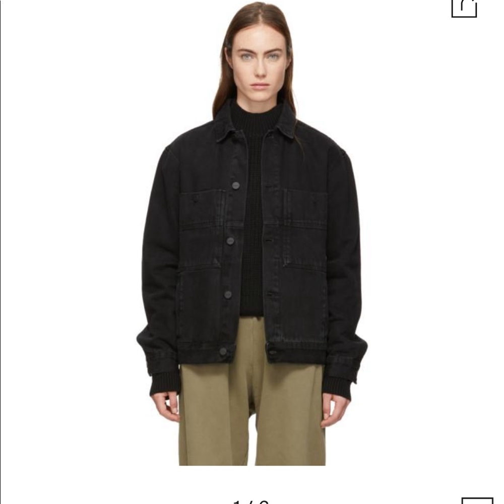 Etudes black denim jacket